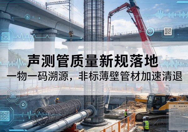 井冈山声测管质量新规落地，一物一码溯源，非标薄壁管材加速清退